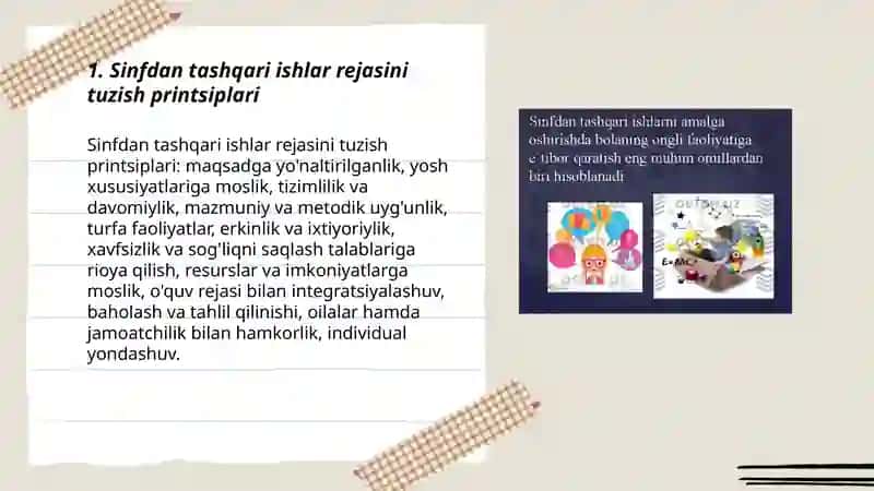 Sinfdan tashqari ishlarni tashkillashtirish 3
