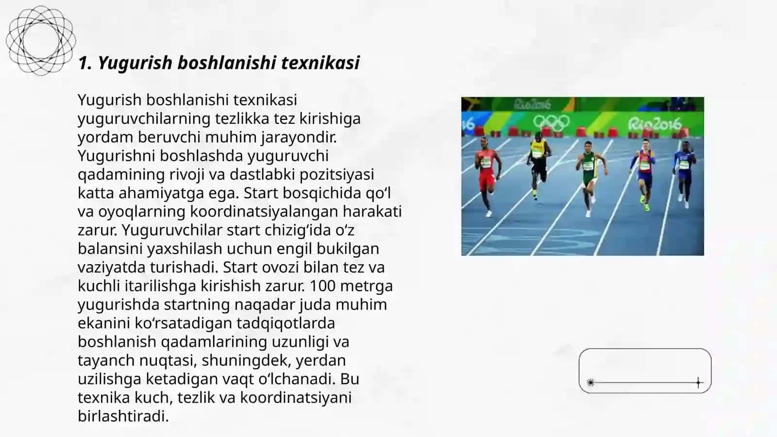 Estafeta yugurish: 4×100 metrga yugurishni o'rgatish 3