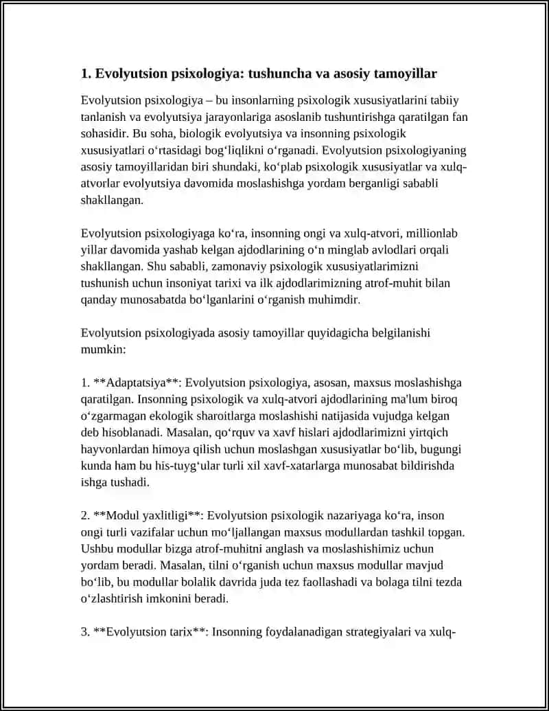 Evolyutsion psixologiya 3
