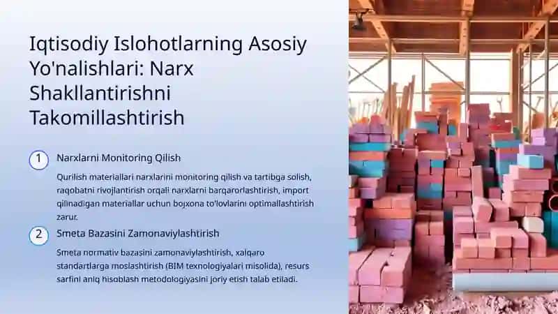 Kapital Qurilishda Iqtisodiy Islohotlarni Chuqurlashtirish: Asosiy Yo'nalishlar va Muammolar 3