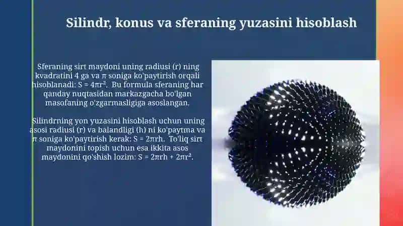 Silindr, Konus va Shar: Xossalari va Hisoblashlari 3