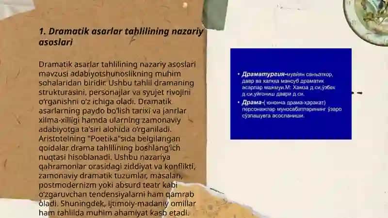 Dramatik asarlarni tahlil qilish metodikasi 3