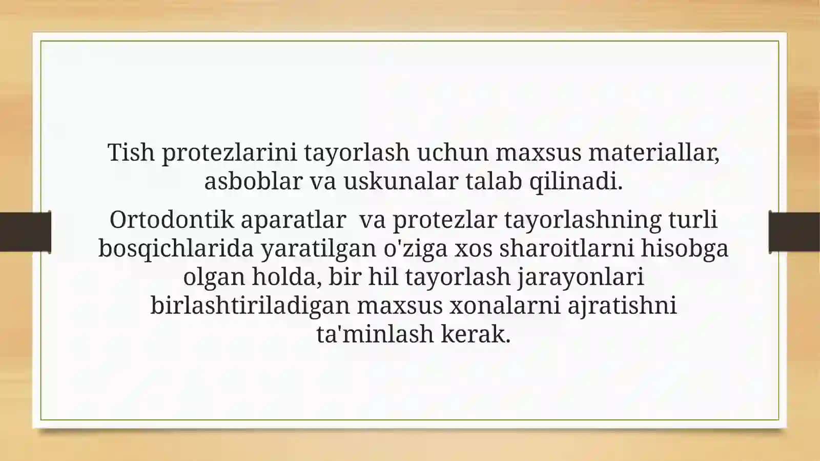 Fan: Ortopedik stomatologiya propedivtikasi 3