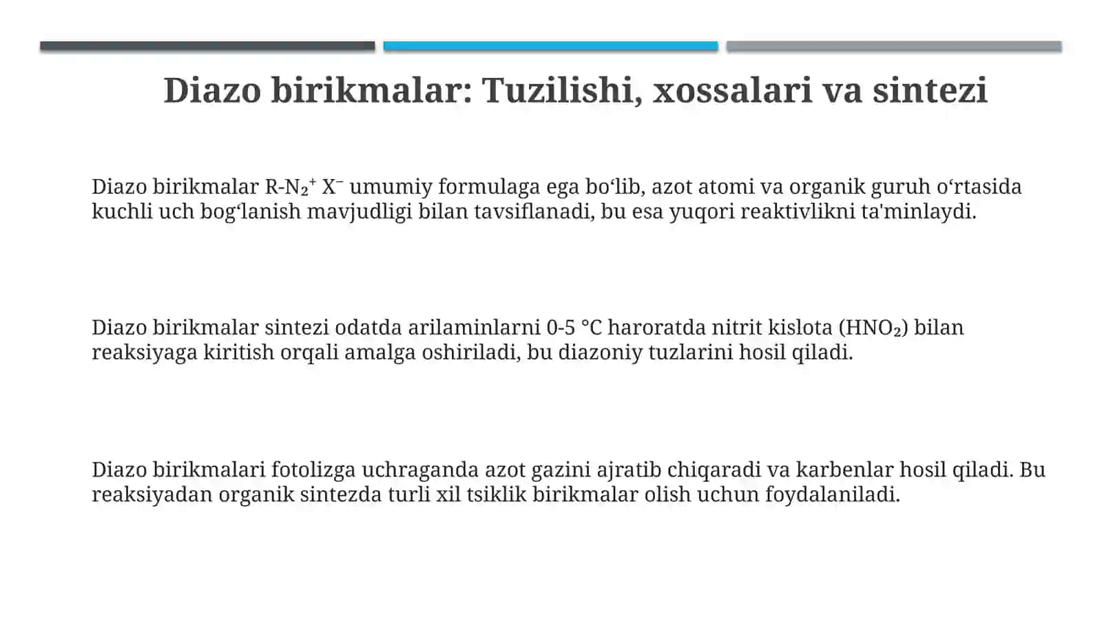 Azot diazobirikmalar 3
