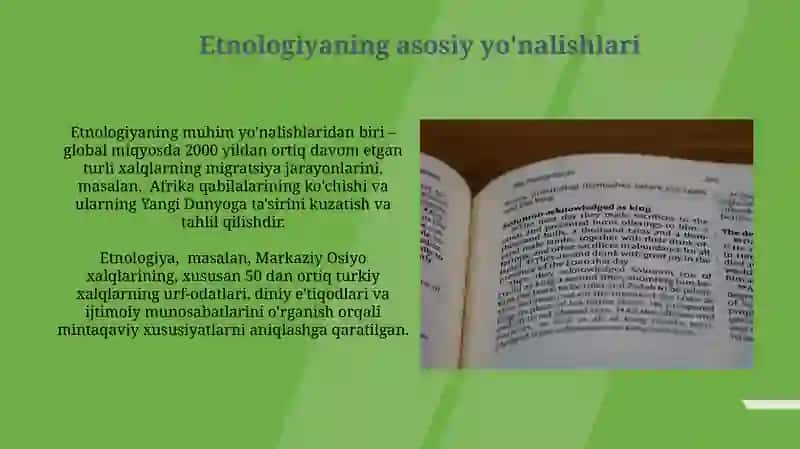 Etnologiyaga kirish va uning tarixi. Dunyo xalqlari klassifikatsiyasi 3