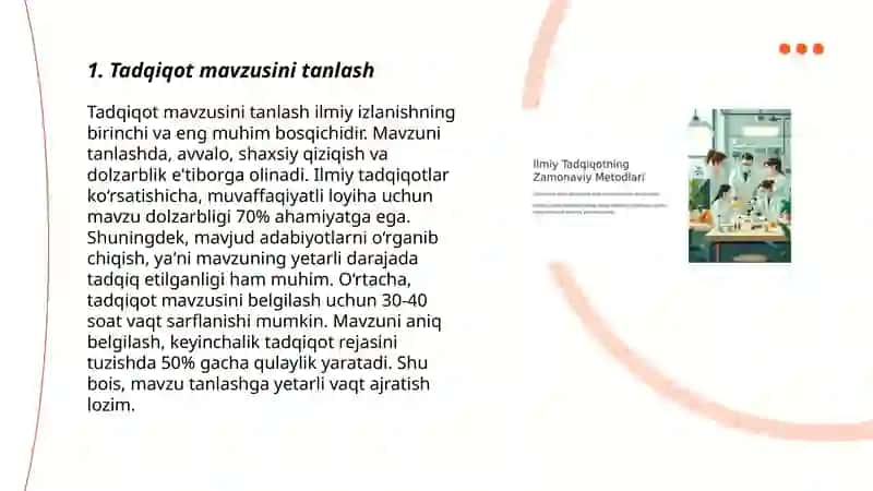 Tadqiqotning metodologik gʻoyasini amalga oshirish bosqichlari 3