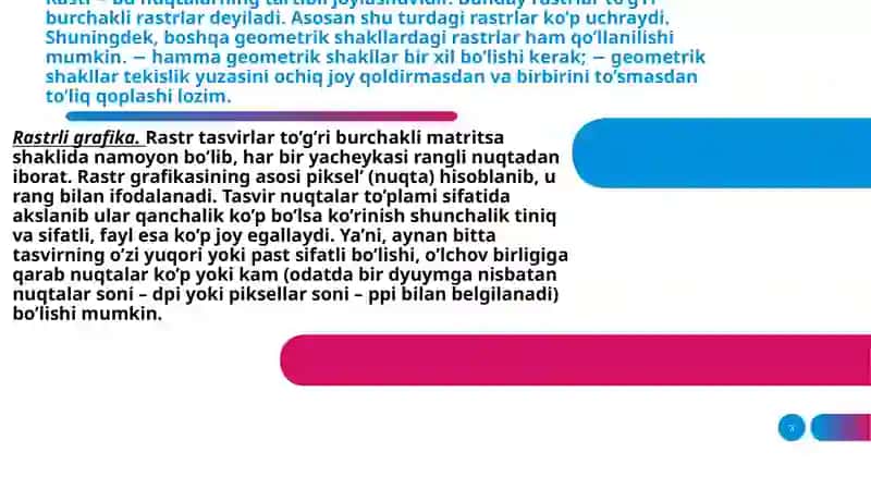 GRAFIKISHLOV BERISH DASTURLARINING TURLARI VA XUSUSIYATLARI 3