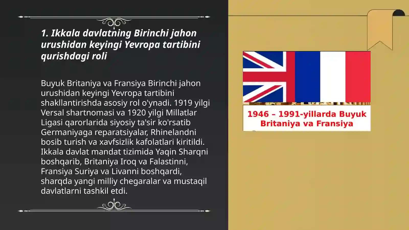 Buyuk Britaniya va Fransiya yangi Yevropani qurishi 3