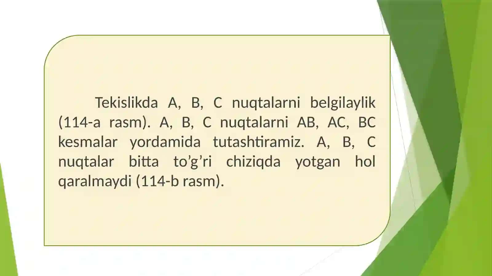 Alisherova Xaitoy "Uchburchak, uning perimetri va turlari" mavzusidagi taqdimot 3