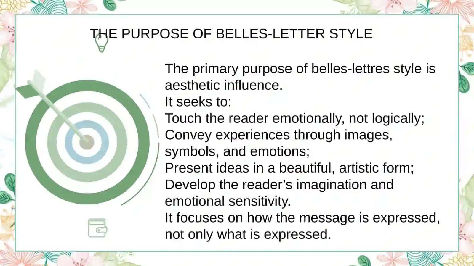 BELLES-LETTERSSTYLE 3