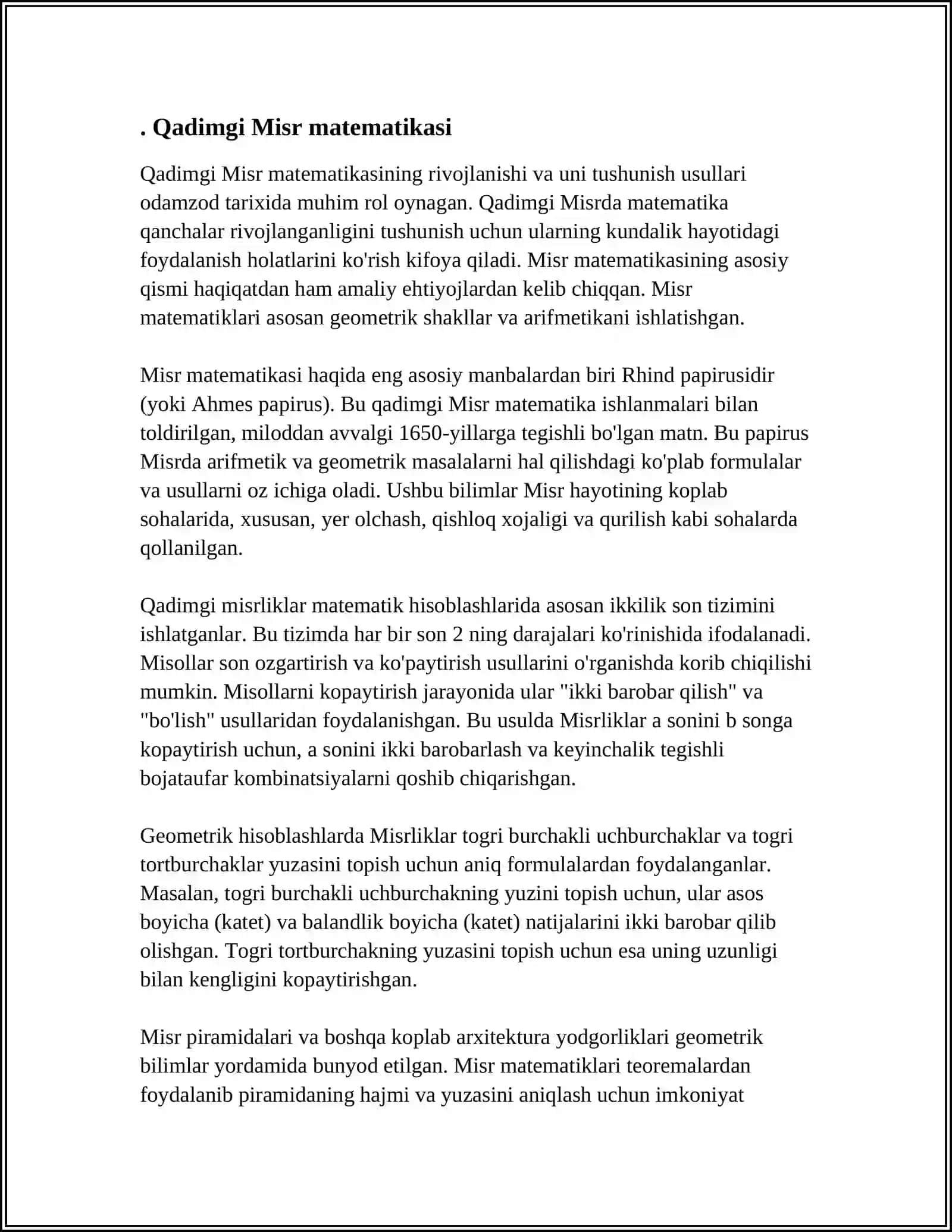MATIMATIKANING RIVOJLANISH DAVRLARI 3