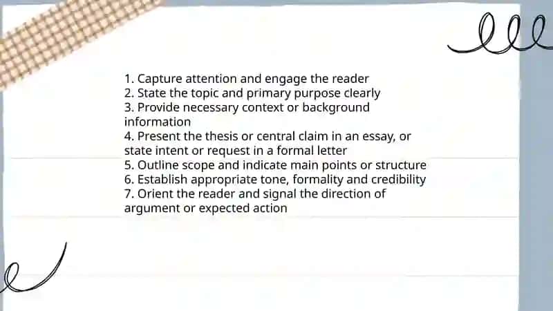 Writing introductions in essays and formal letters 3