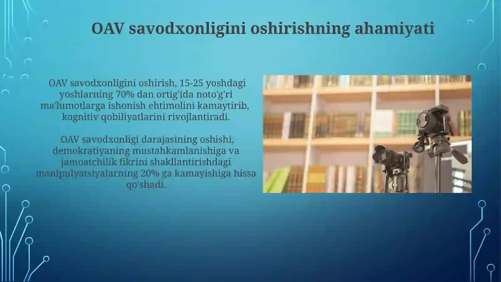 OAV Savodxonligi va Axborot Madaniyati: Bosqichma-bosqich Rivojlanishi 3