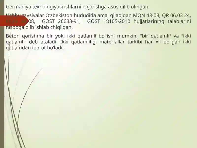 Beton qoplamalarni yotqizish texnologiyasi 3