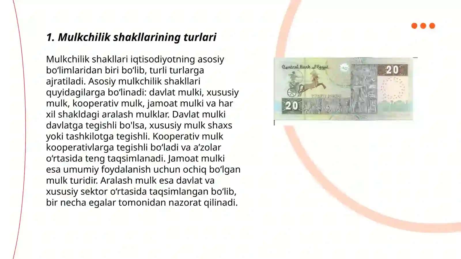 Mulkchilik shakillari o'zgarishining yo'llari va usullari 3