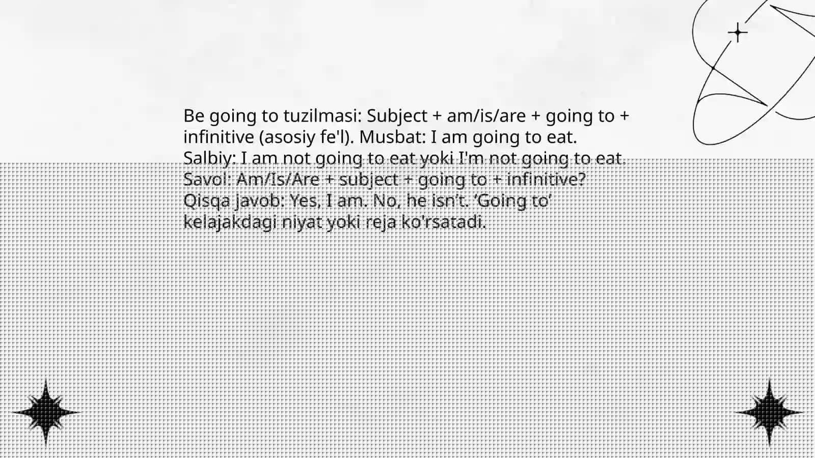 Be going to tuzilmasi 3