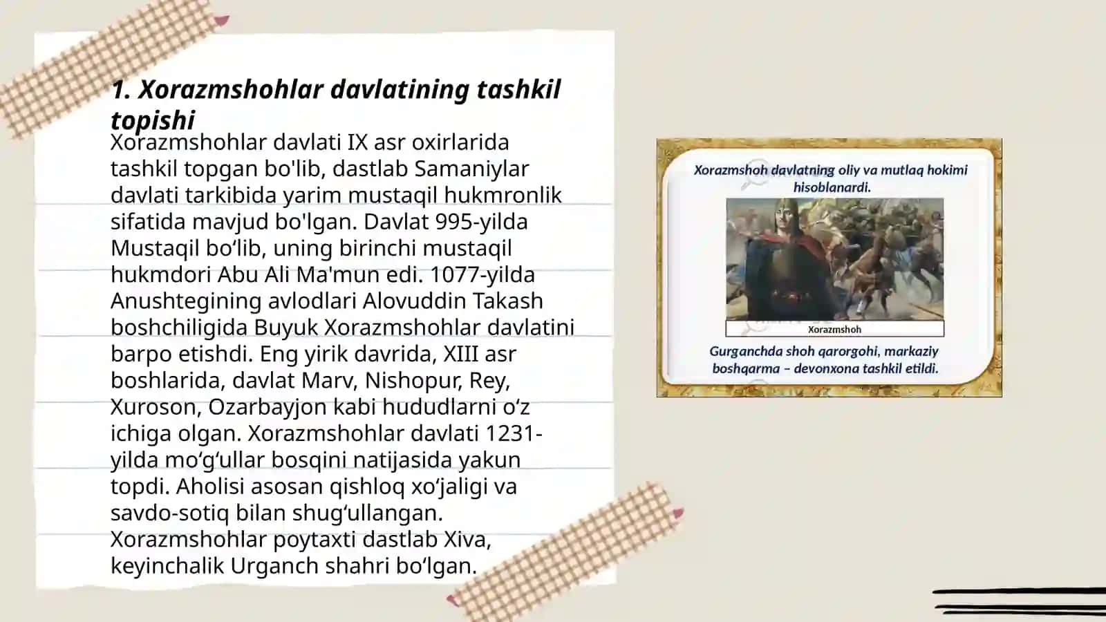 Xorazmshohlar 3