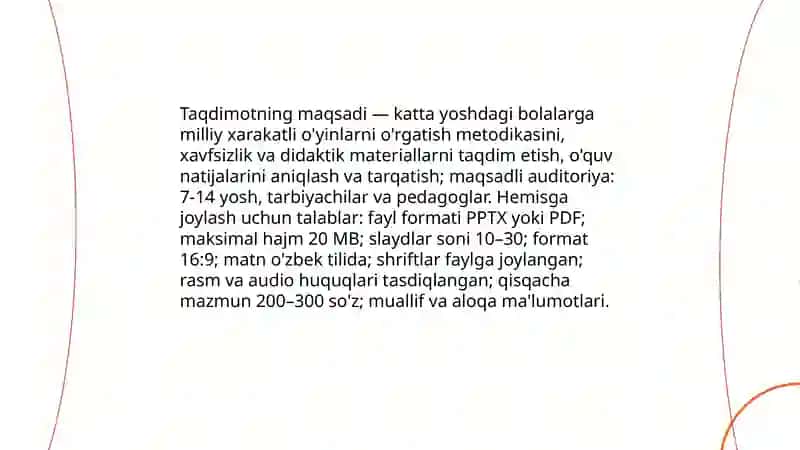 Katta yoshdagi bolalarga beriladigan milliy xarakatli o'yinlarni o'rgatish 3