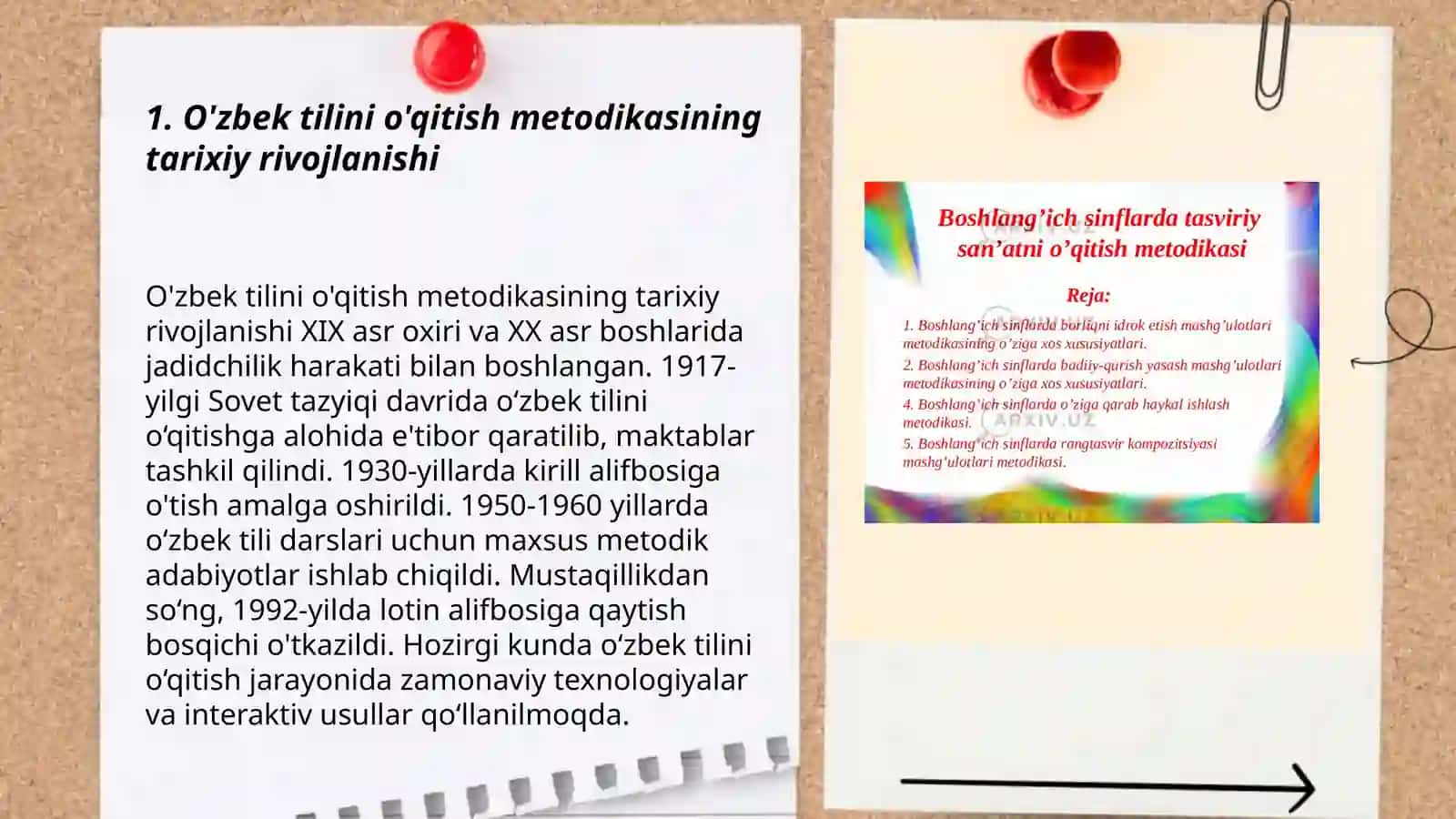 O'zbek tilini o'qitish metodikasining rivojlanish bosqichlari 3