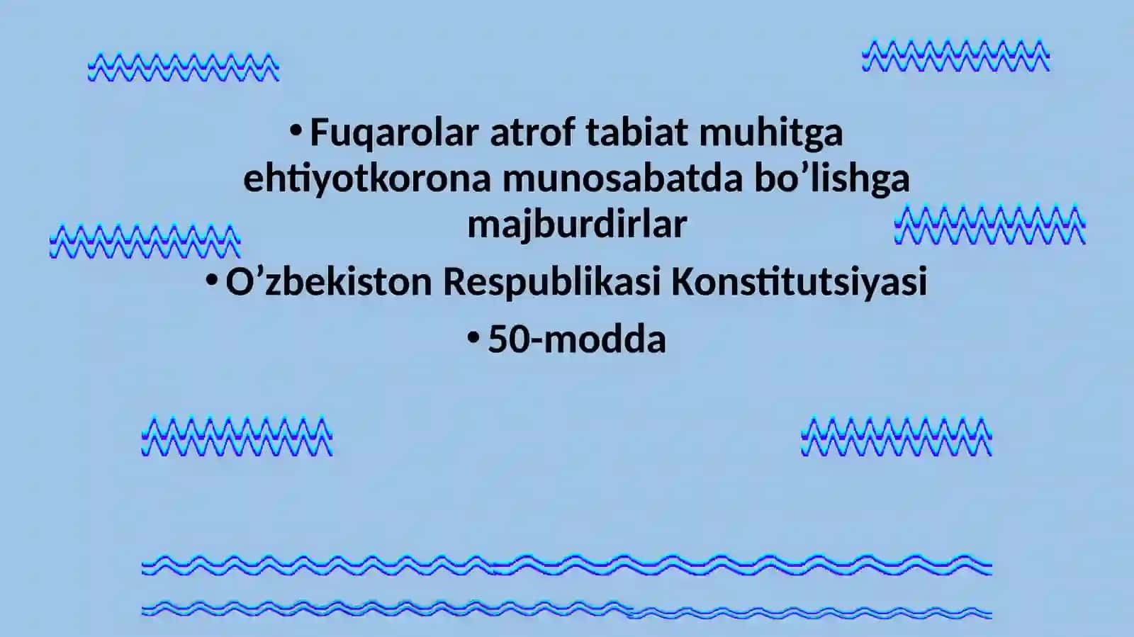 3-sinf Tabiiy Fan (Science) Suv hayot manbayi mavzuda dars ishlanma 3