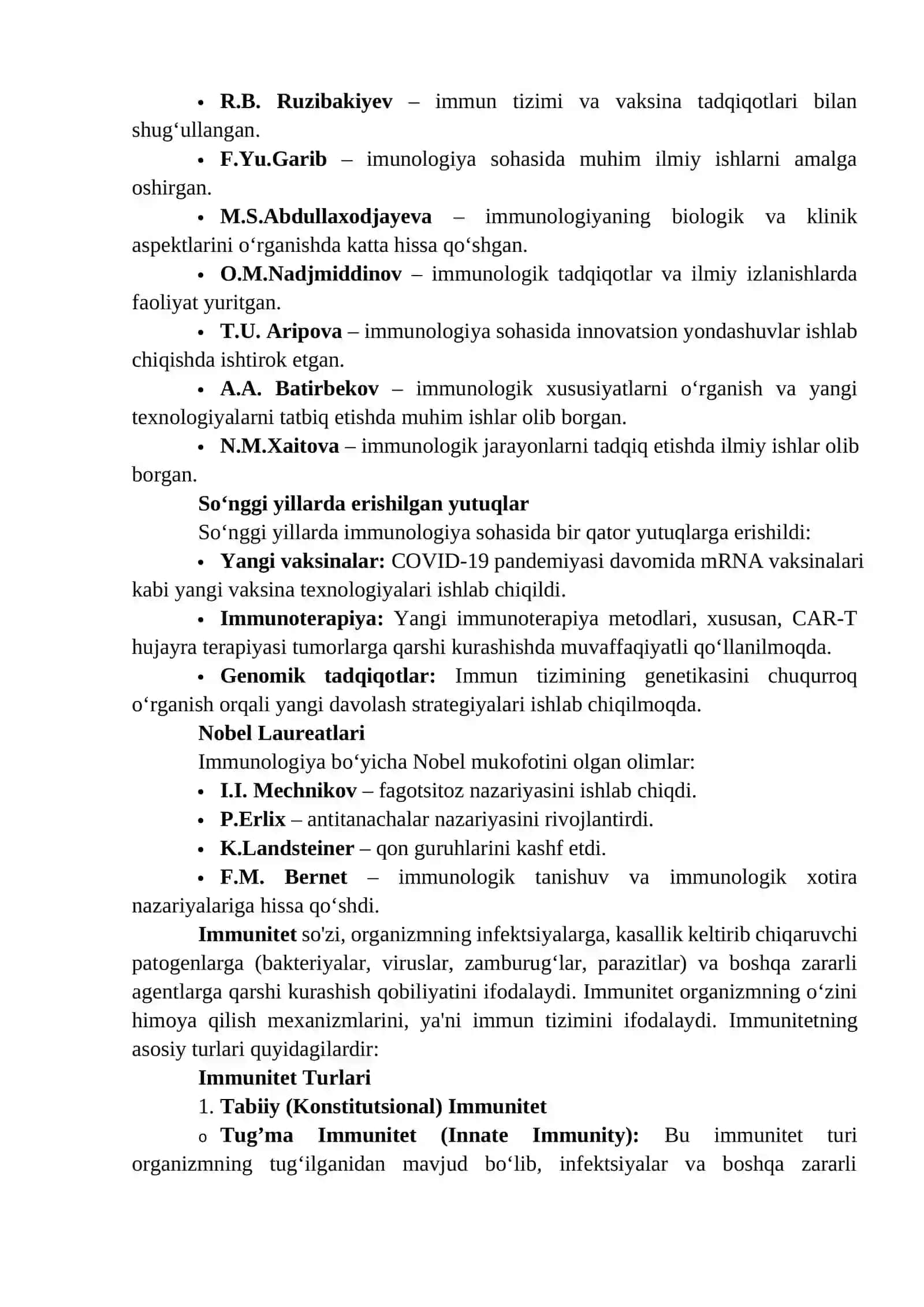 Immunologiya fanining predmeti va vazifasi 3