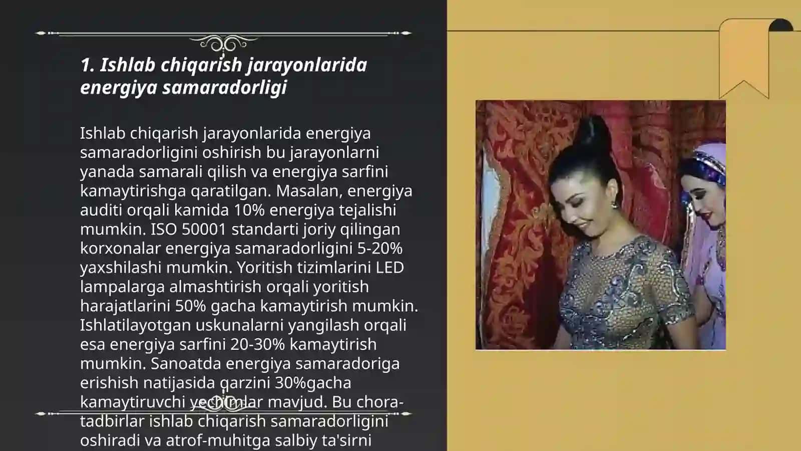 Energiya isrofini keltirib chiqaruvchi asosiy sabablarni aniqlash va ularni bartaraf etish bo‘yicha yechimlar taklif qilish 3