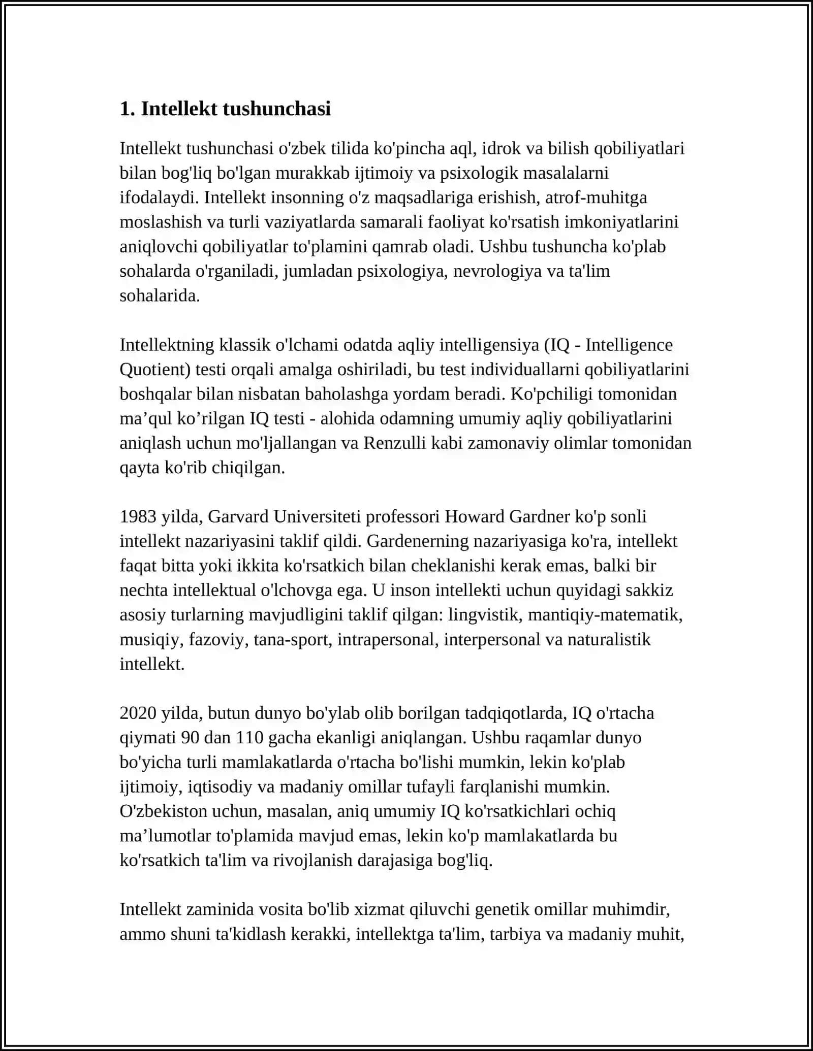 INTELLEKT VA KREATIVLIK NAZARIYALARI 3