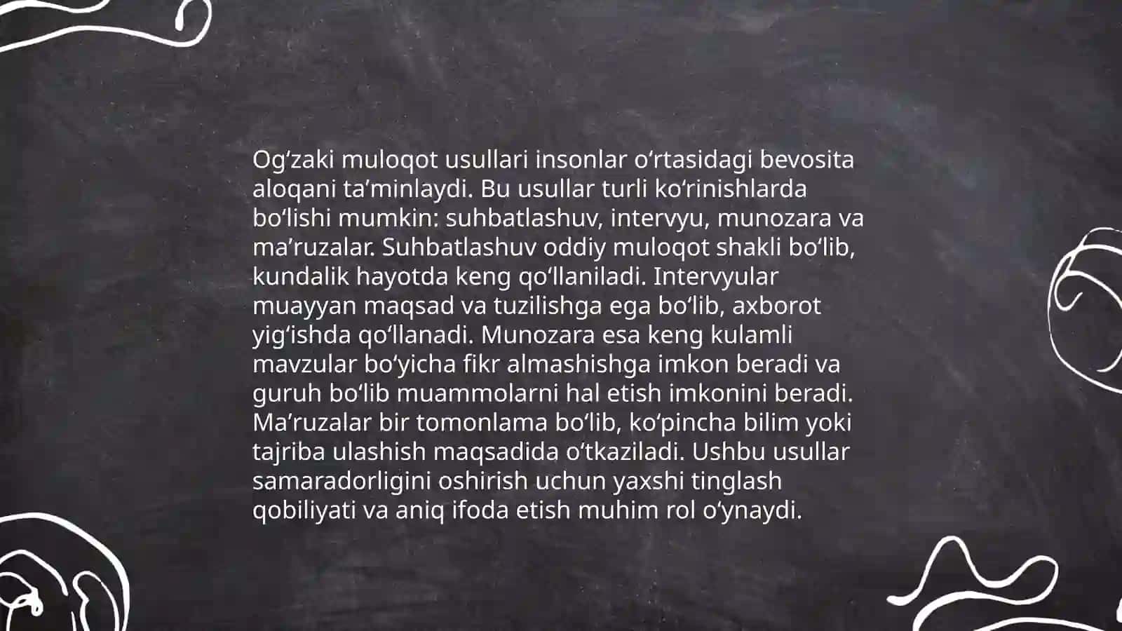 Boshlangʻich va uzluksiz taʼlimda muloqot turlari 3