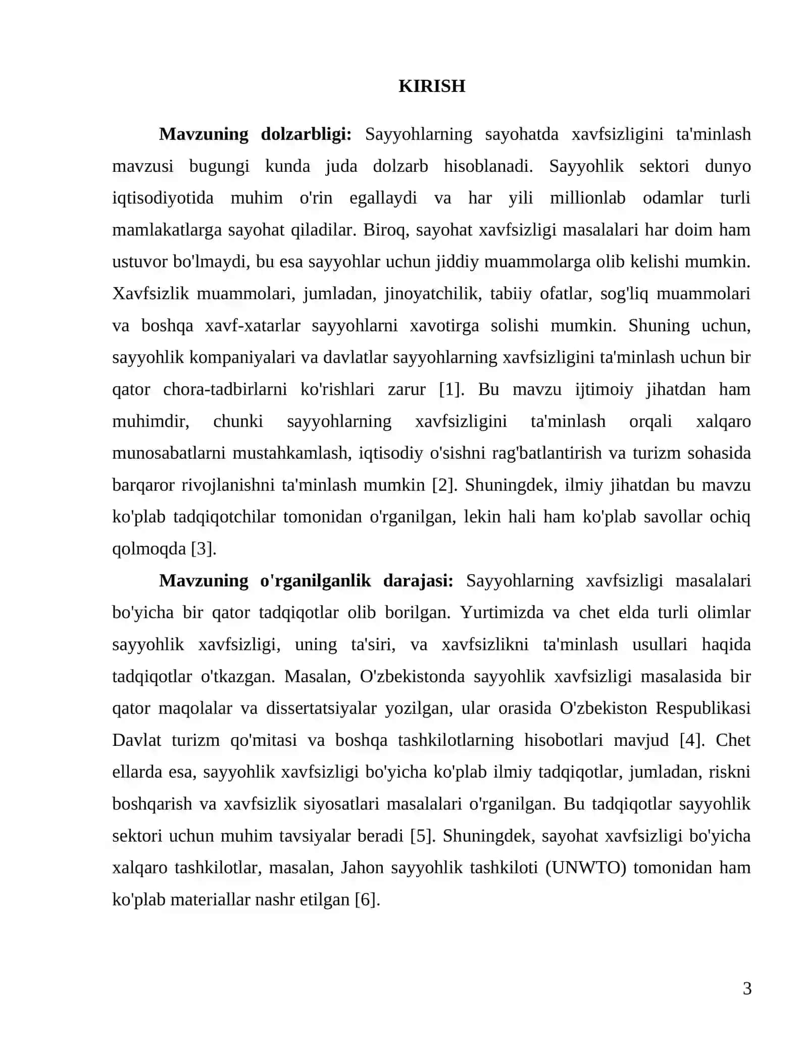 Sayyohlarning sayohatda xavfsizligini ta'minlash 3
