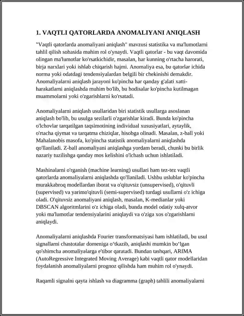 VAQTLI QATORLARDA ANOMALIYANI ANIQLASH 3