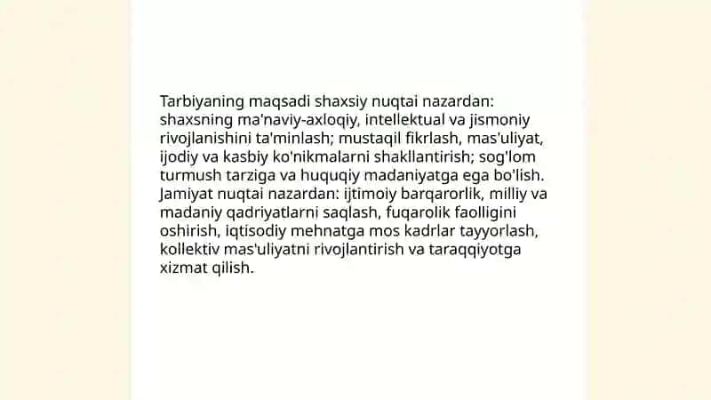 Tarbiyaning maqsad va vazifalari 3