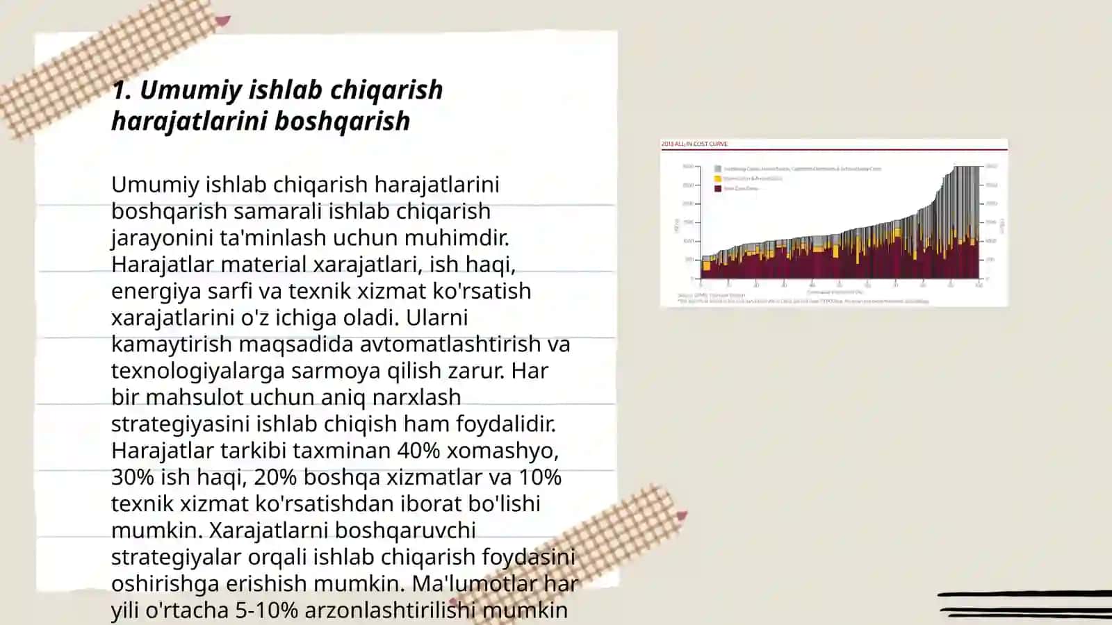 Umumiy ishlab chiqarish harajatlari auditi 3
