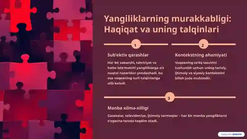 Yangiliklarni tahlil qilish va rekonstruksiya: To'liq tushunishga yo'l 3