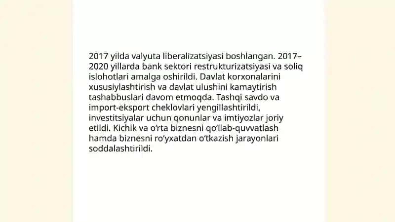 Iqtisodiy islohotlar va bozorni liberallashtirish 3