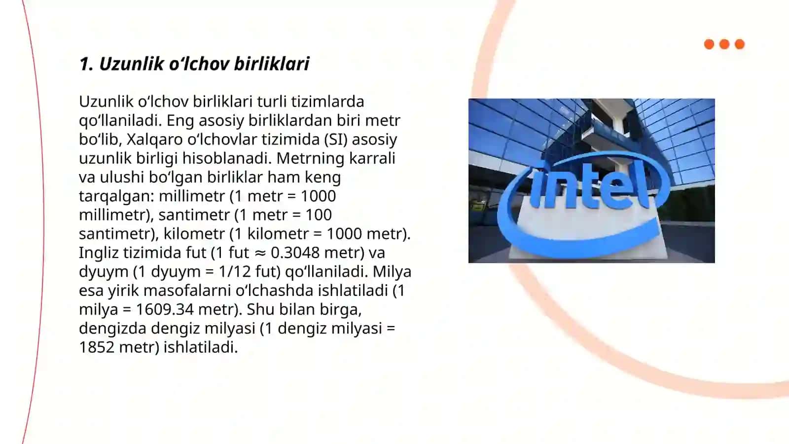 Uzunlik oʻlchov birliklari 3