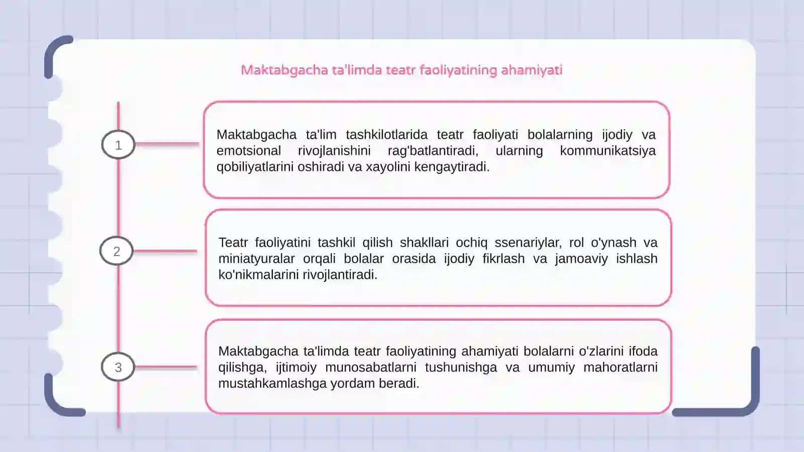 Maktabgacha taʼlim tashkilotlarida teatr faoliyatini tashkil etish shakllari 3