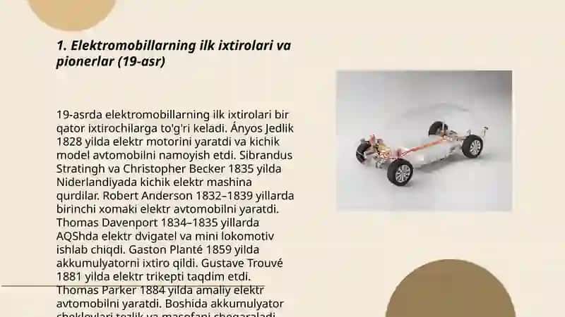 Elektromobillarning rivojlanish tarixi 3