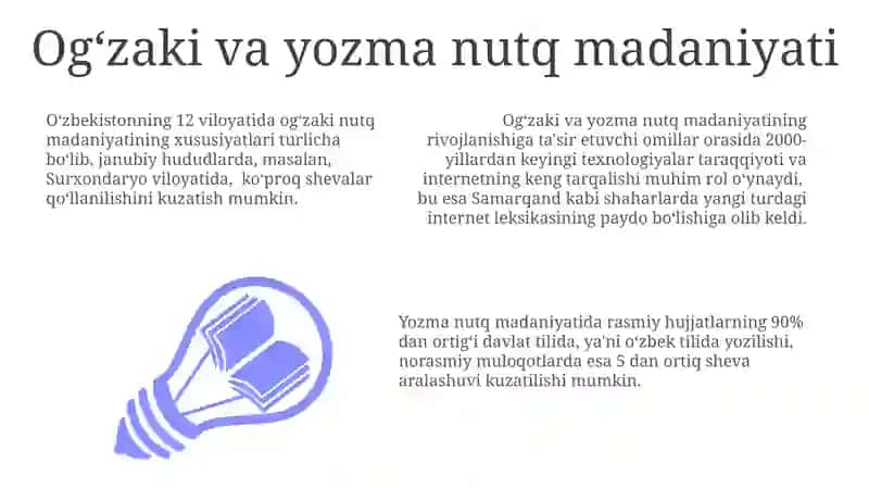 Oʻzbek tilining lahja va shevalari 3