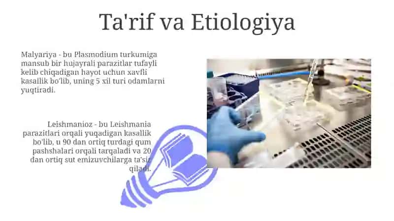 Parazitar infeksiyalar(malyariya, leyshmanioz, amebiaz) 3