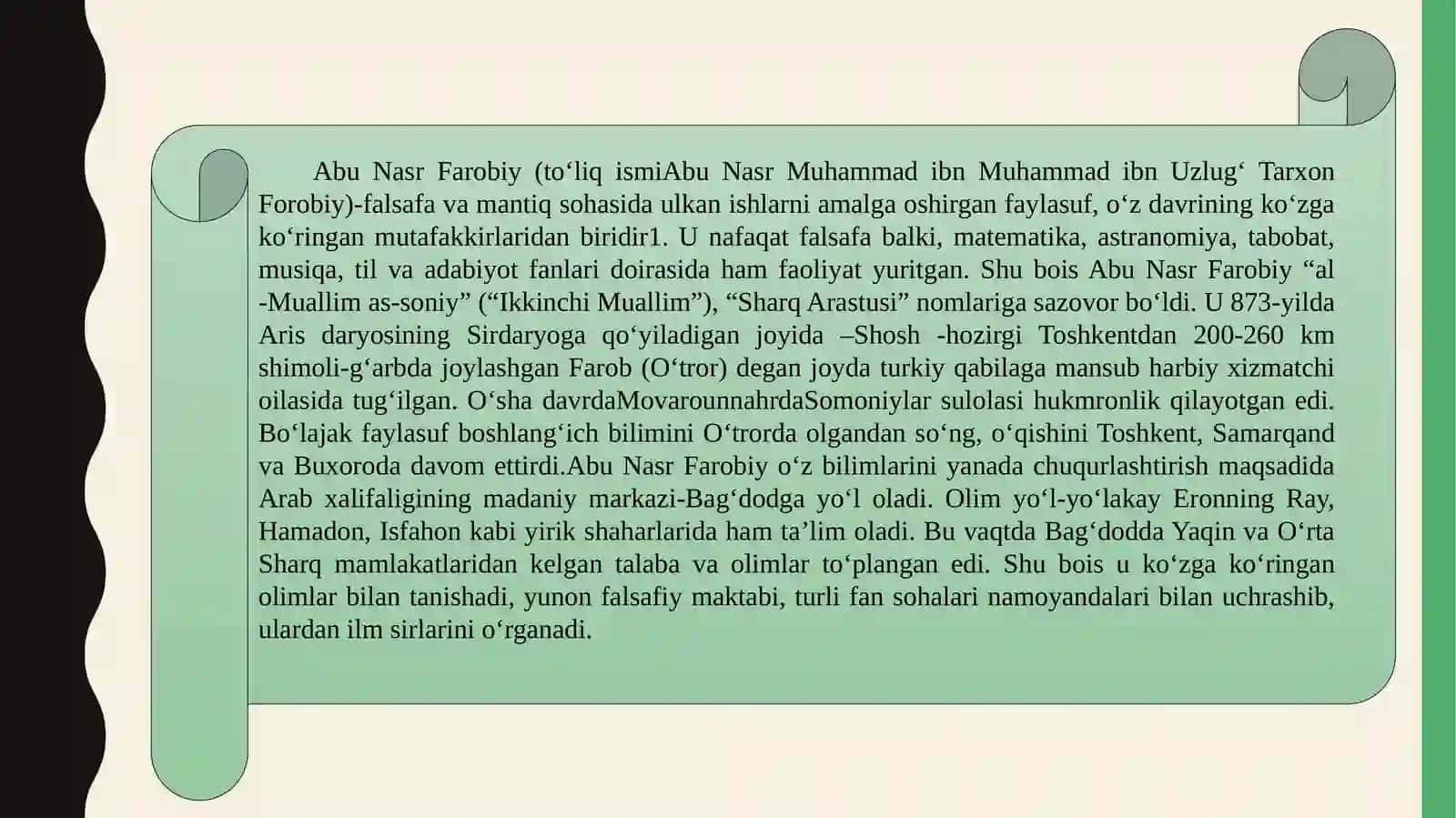 ABU NASR FAROBIYNING ILMIY ASARLARI VA UNING TABIIY ILMIY QARASHLARI 3