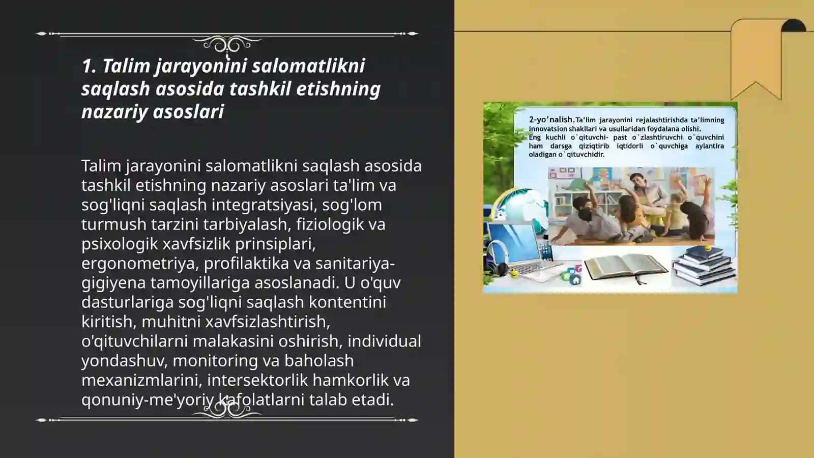 Talim jarayonini salomatlikni saqlash asosida tashkil etish 3