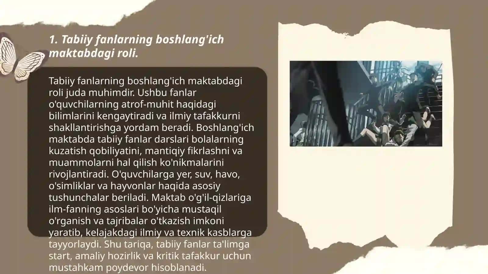 Boshlang'ich maktablarda tabiiy fanlar fanining mazmuni,õquv dasturining tahlili 3
