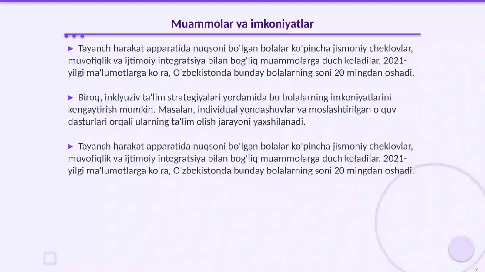 Tayanch Harakat Apparatida Nuqsoni Bolalar Uchun Inklyuziv Ta'lim Strategiyalari 3