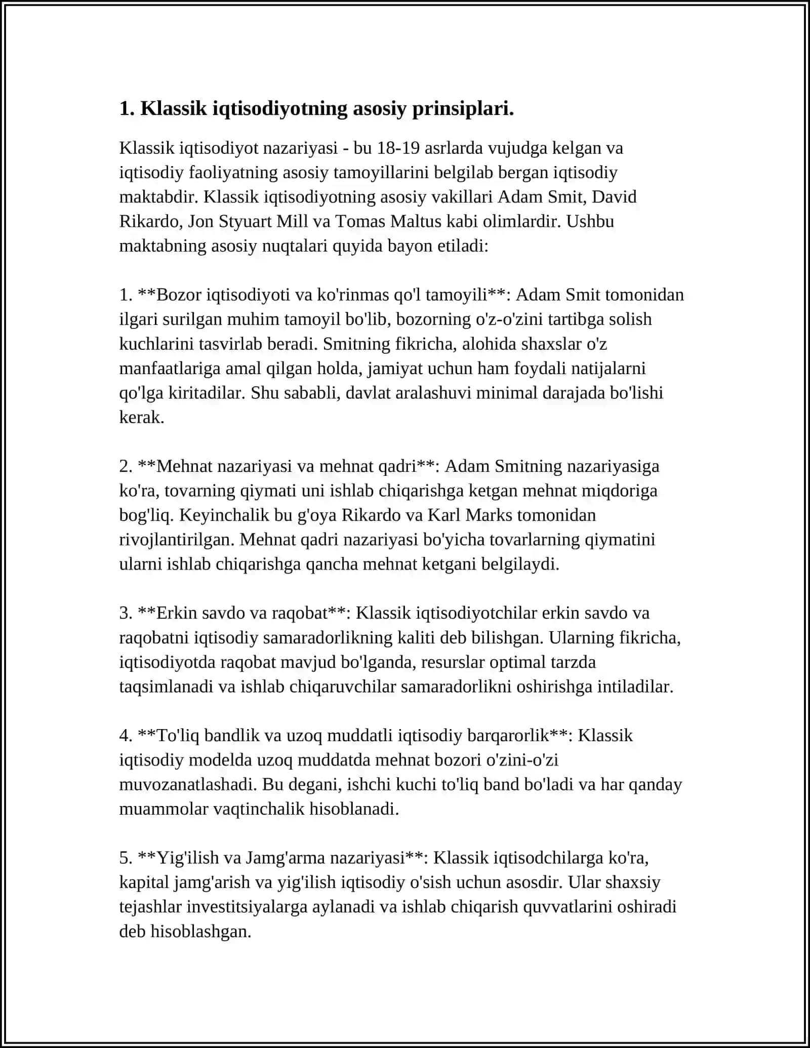 KLASSIK IQTISODIYOTNING ZAMONAVIY IQTISODIY NAZARIYALARGA TAʼSIRI 3