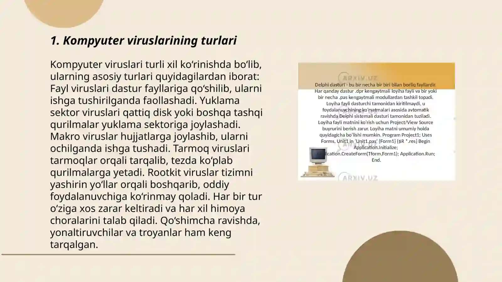 Kompyuter viruslari va antivirus dasturlari 3