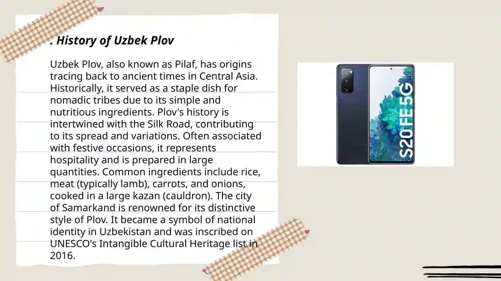 Long Speech for Presentation about Uzbek Plov 3