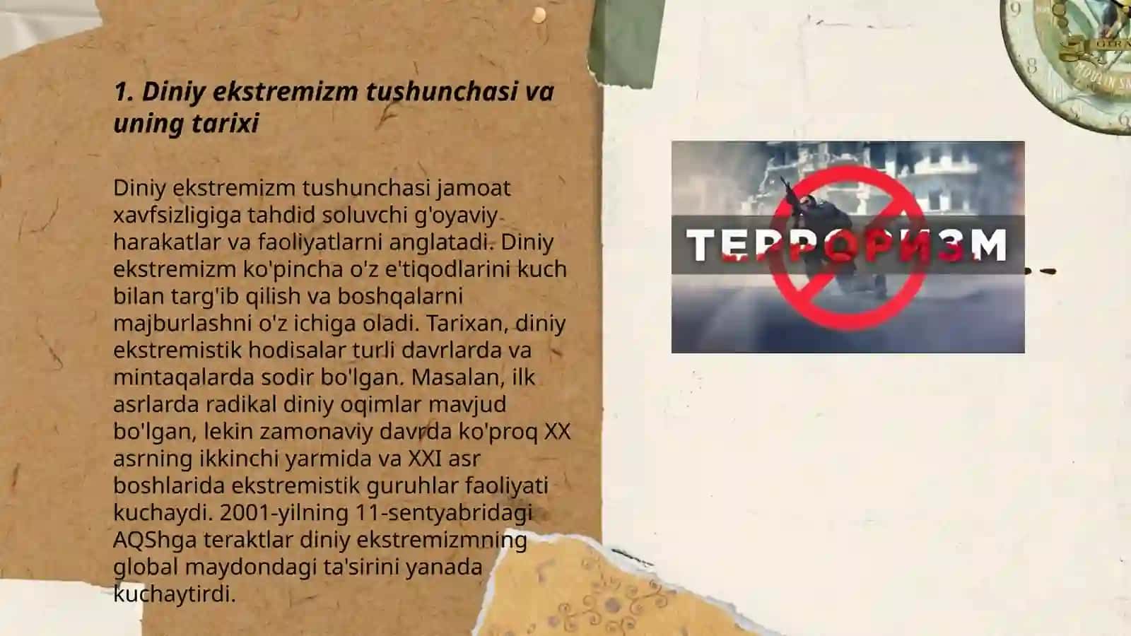 Diniy aqidaparastlik (fanatizm), ekstremizm paydo bo'lishining ijtimoiy-tarixiy zaminlari va rivoilanishi 3