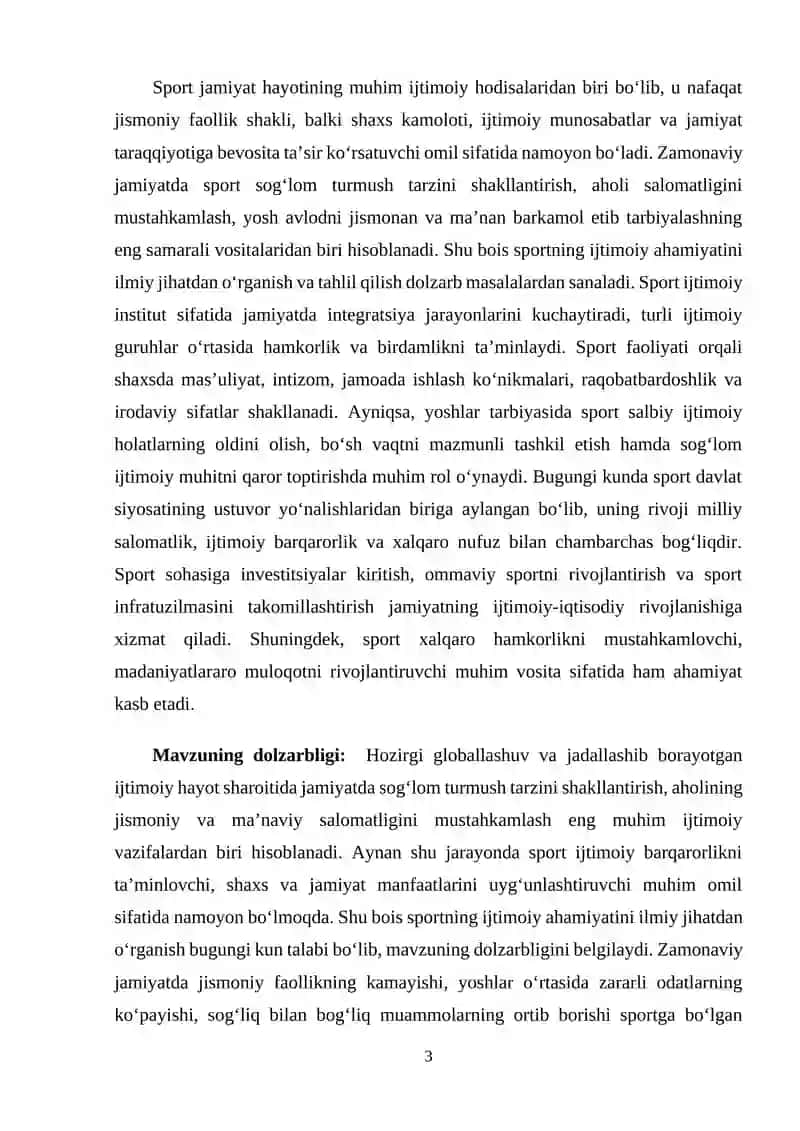 Sportning ijtimoiy ahamiyati 3