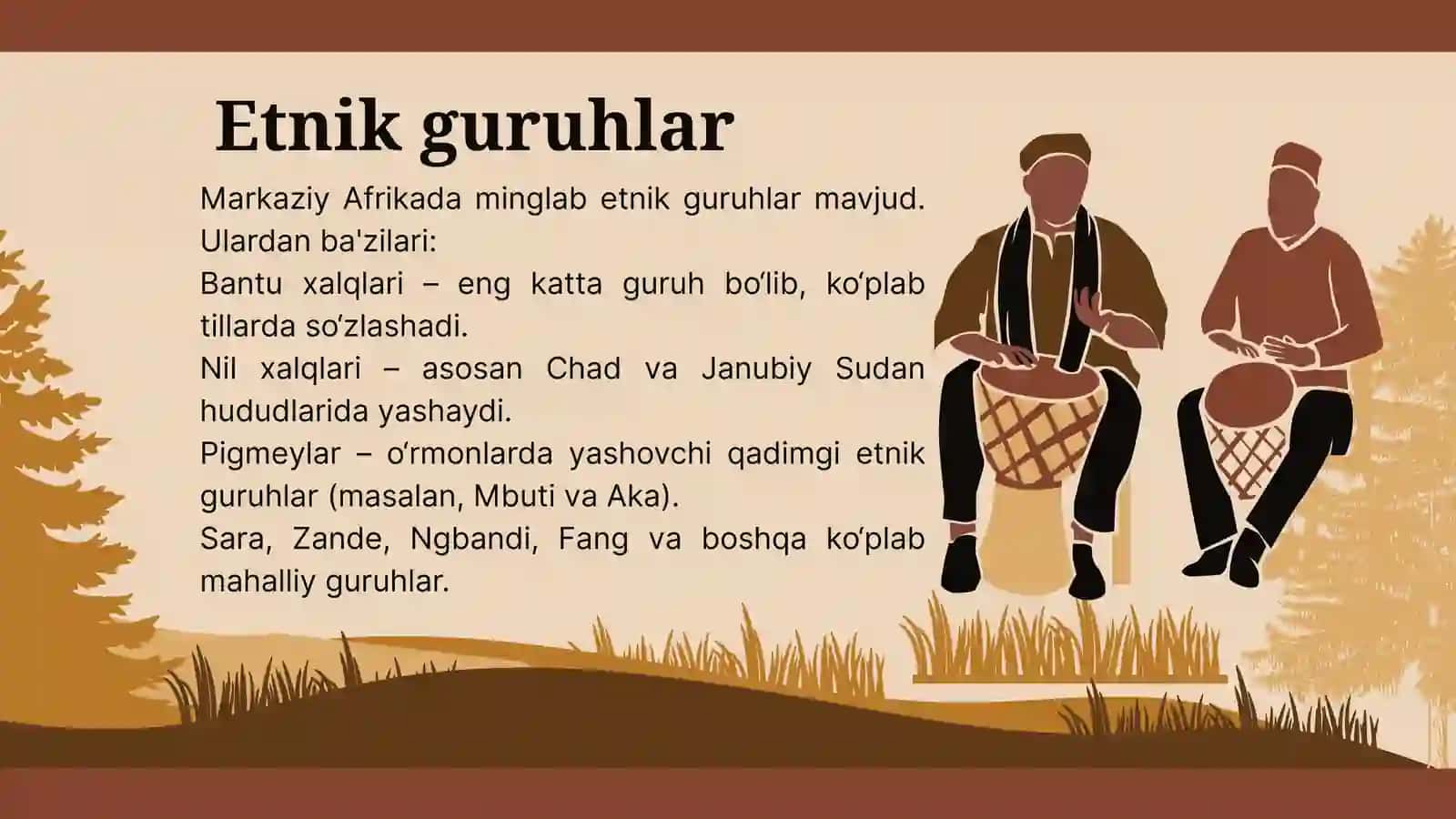 Markaziy Afrika xalqlari va madaniyati 3