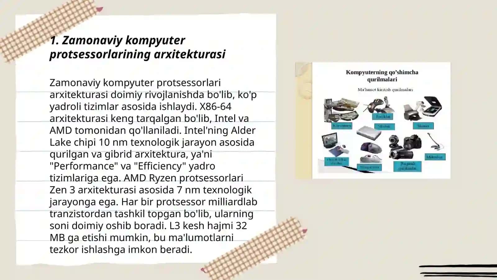 Zamonaviy kompyuter protsessorlari arxitekturasi 3